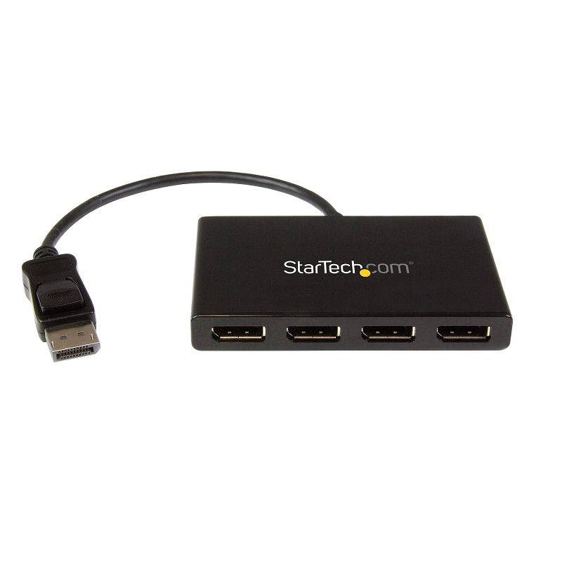 StarTech MSTDP124DP 4-Port Multi Monitor Adapter - DisplayPort 1.2 MST Hub - 4x 1080p